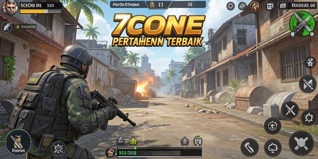 Tampilan menarik dari gameplay 7CONE yang strategis.