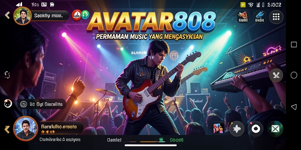 Screenshot menunjukkan gameplay <strong>AVATAR808</strong> yang menarik dan interaktif.
