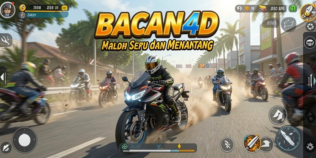 Tampilan gameplay seru di BACAN4D dengan kecepatan tinggi.