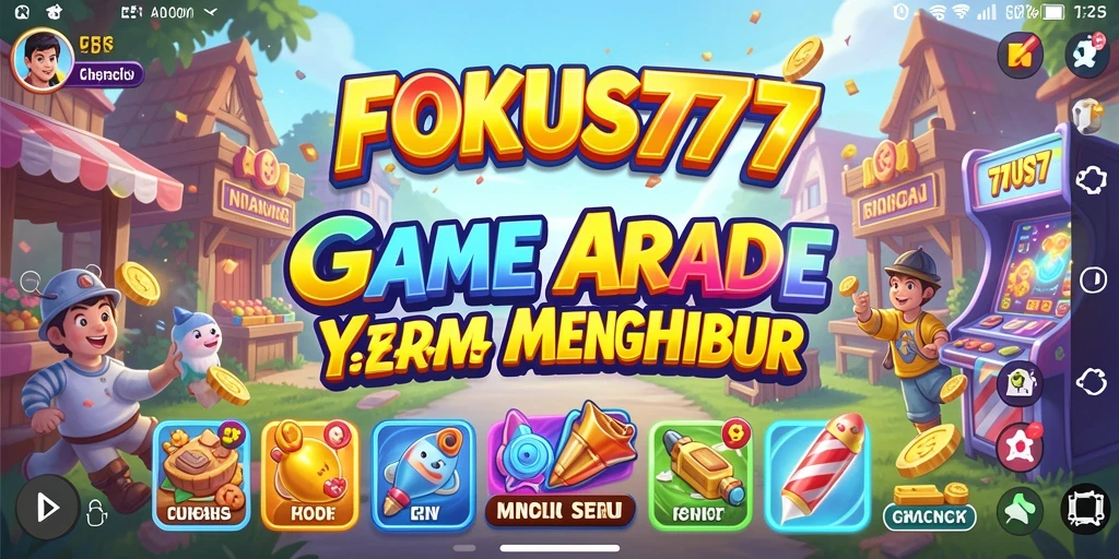 Tampilan menarik dari gameplay FOKUS777 dalam genre Arcade.