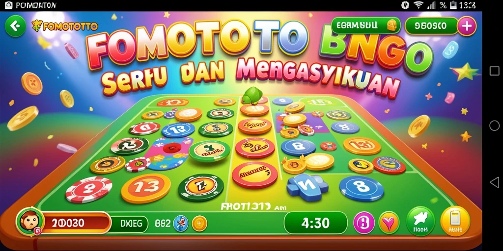 Gameplay seru FOMOTOTO dalam permainan Bingo yang mendebarkan.