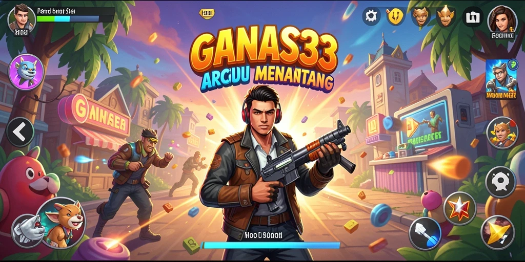 Tampilan gameplay seru dari GANAS33 menunjukkan aksi mendebarkan.