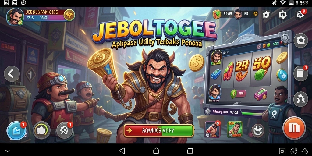 Tampilan aplikasi JEBOLTOGEL dengan antarmuka yang intuitif.