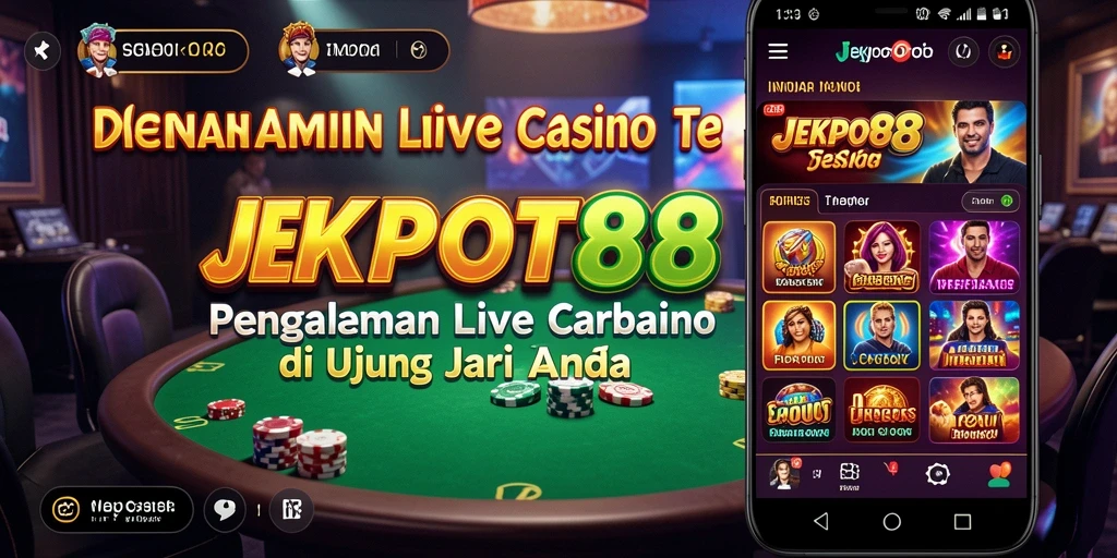 Tampilan gameplay Live Casino yang menarik di JEKPOT88.