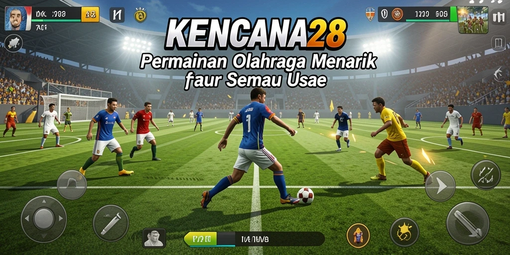 Tampilan gameplay seru dengan berbagai cabang olahraga.