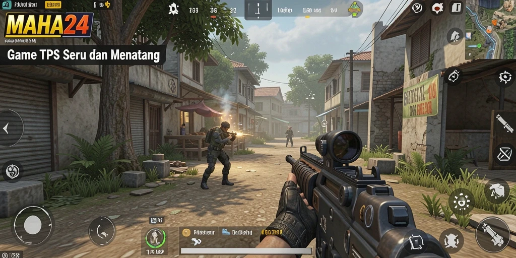 Gameplay seru dengan aksi tembak-menembak di MAHA24.