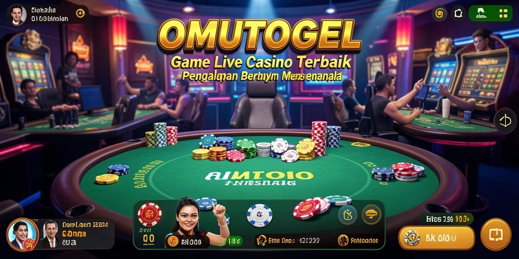 Tampilan menarik dari gameplay Live Casino di OMUTOGEL.