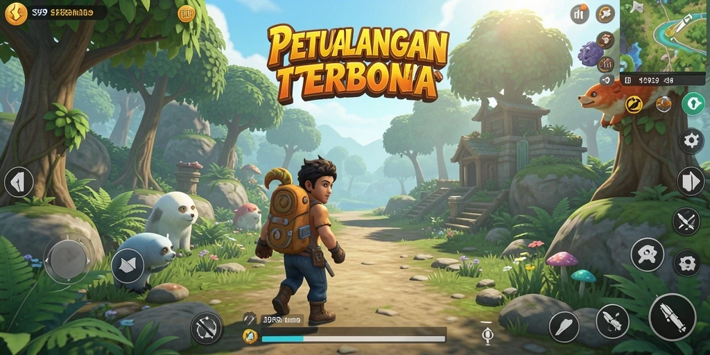 Gameplay S9S9 menampilkan petualangan seru dalam dunia terbuka.