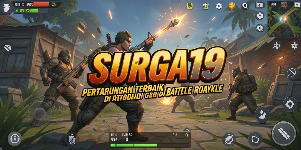 Tampilan strategi pertarungan dalam gameplay SURGA19 yang mendebarkan.