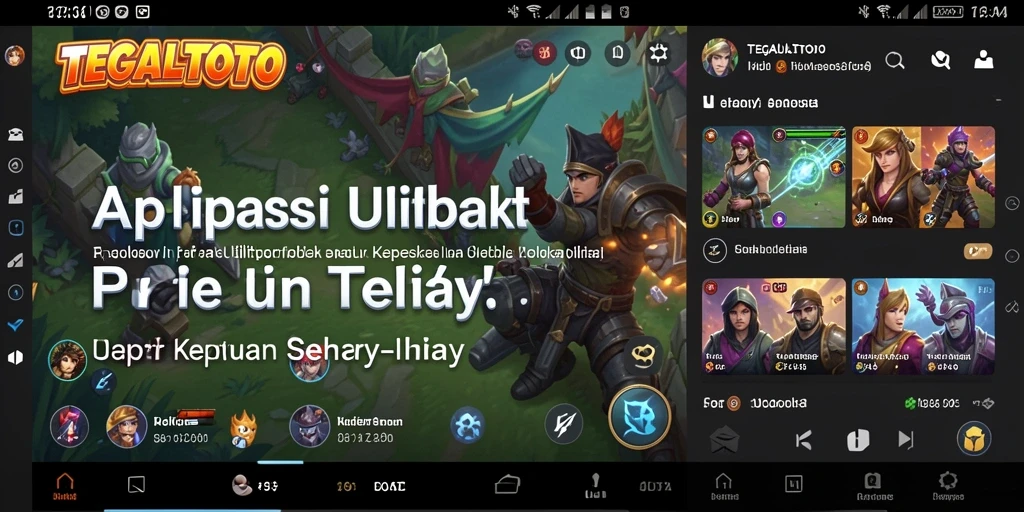 Tampilan antarmuka aplikasi TEGALTOTO yang bersih dan intuitif.