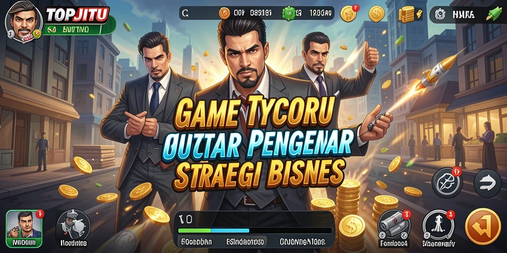 Gameplay seru dan manajemen bisnis yang menantang di TOPJITU.